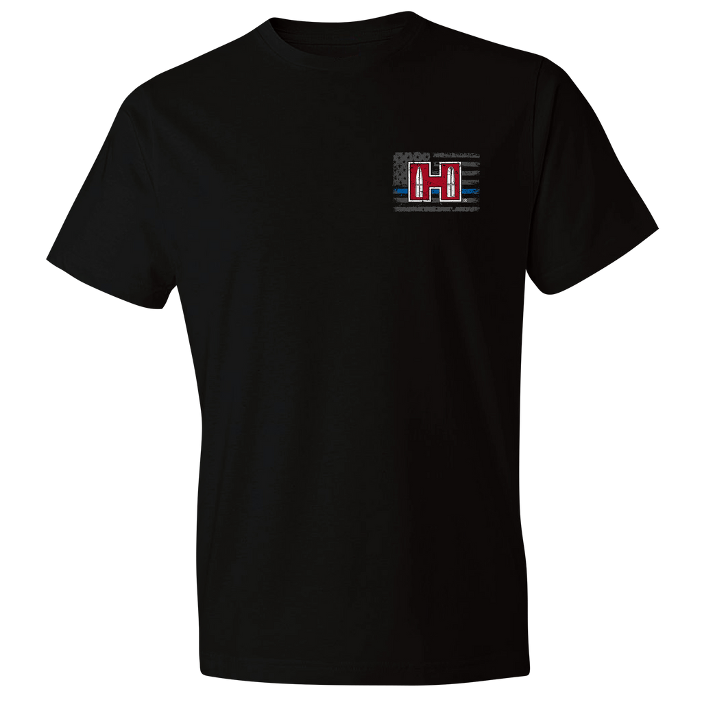 POW Blue Line T-shirt - Black