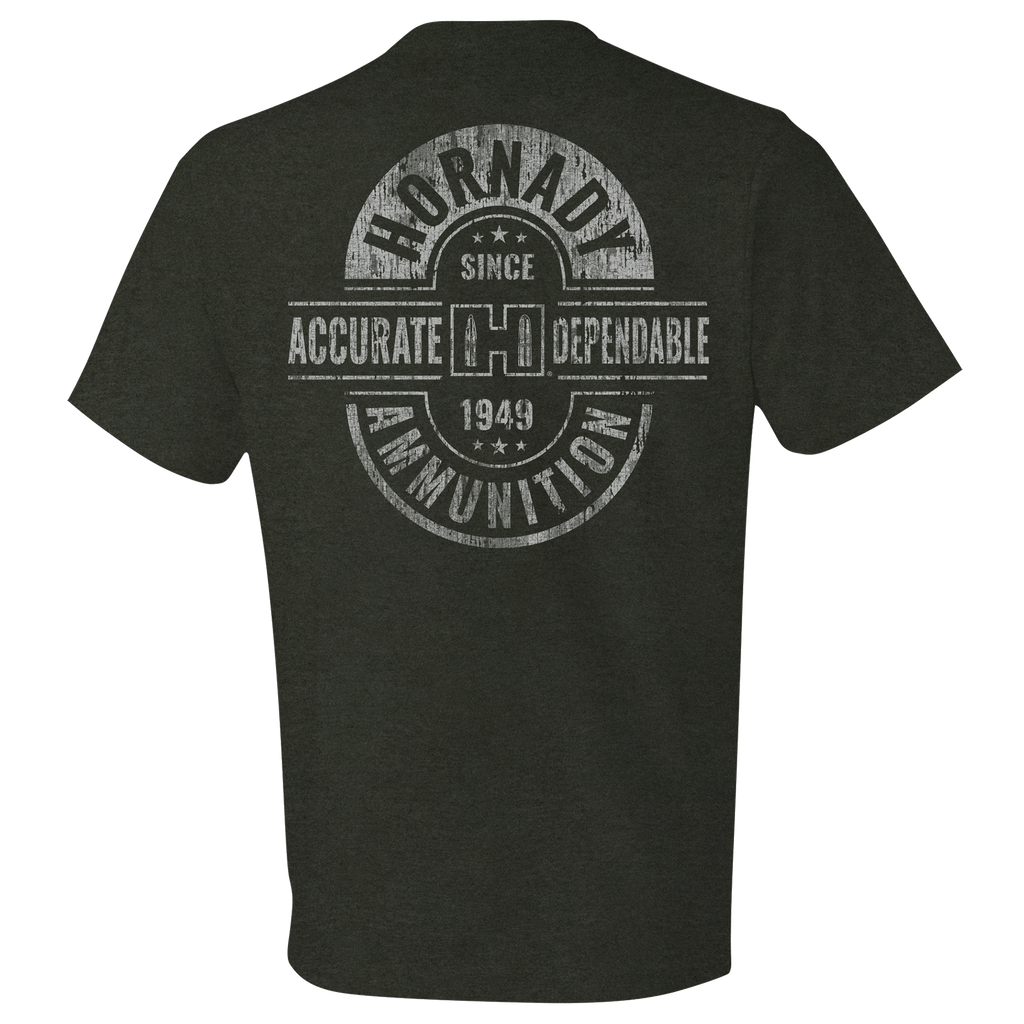Hornady Double Rocker Tee - Dk Olive Heather