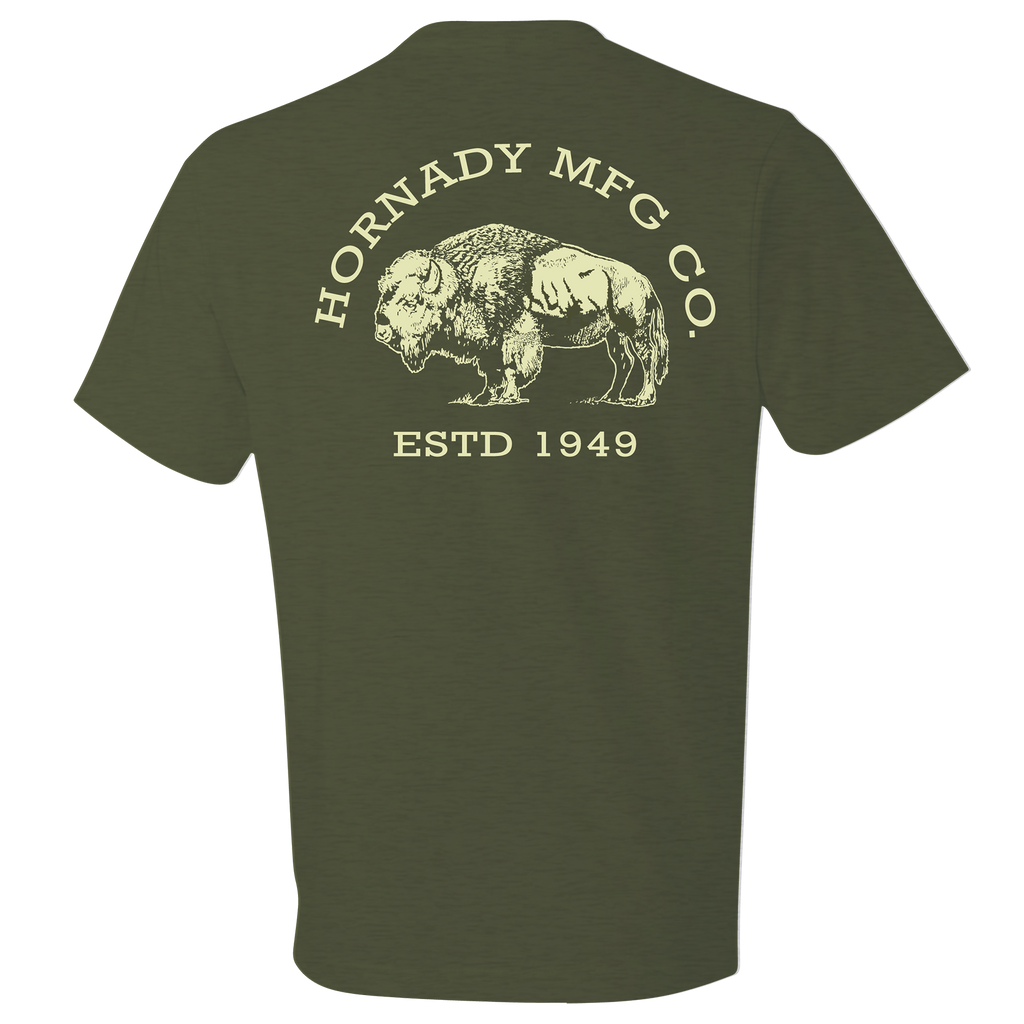 Hornady BisonLand Tee - Dk Olive Heather