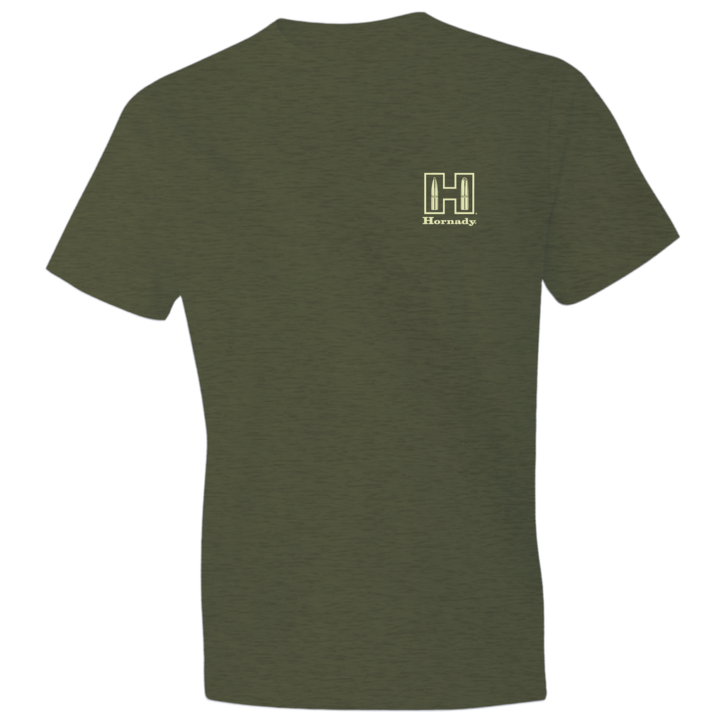 Hornady BisonLand Tee - Dk Olive Heather