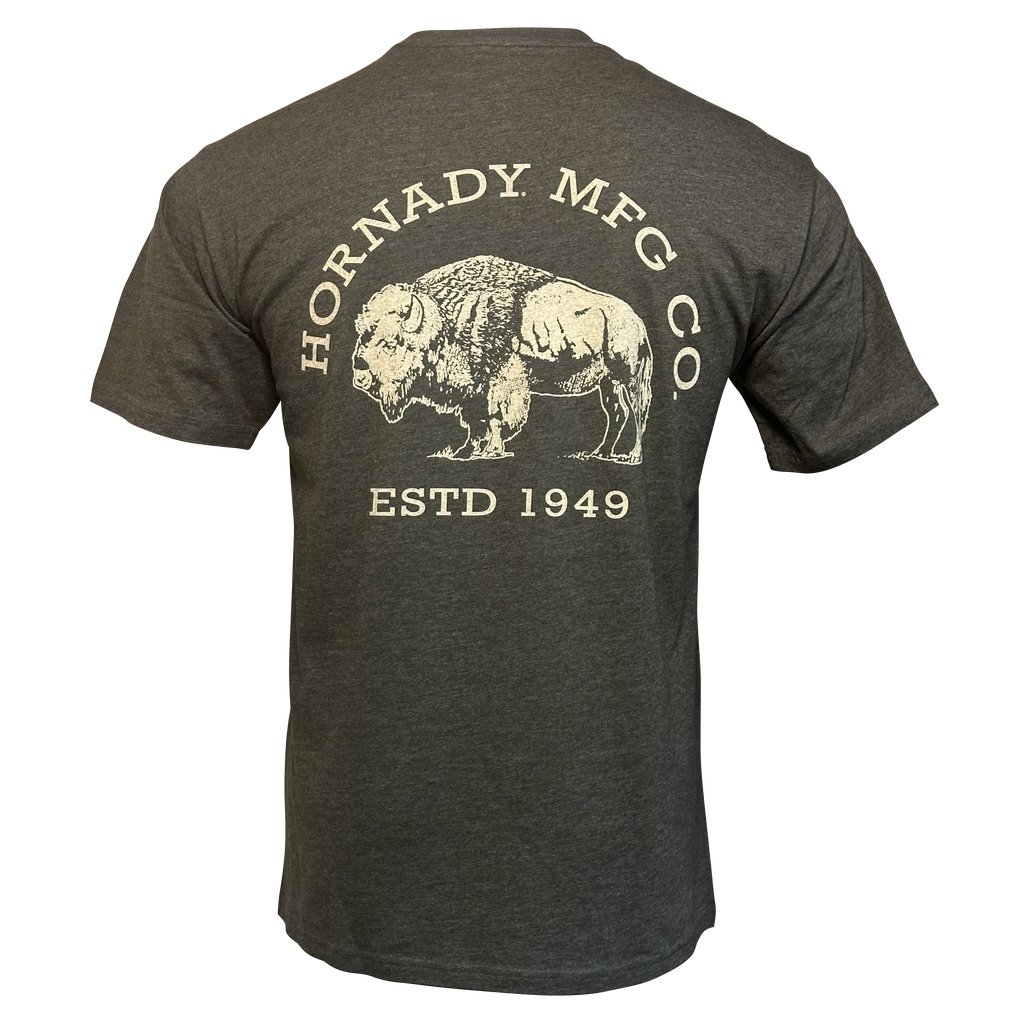 Hornady BisonLand Tee - Dk Olive Heather
