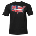 American Map Tee - Black