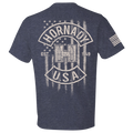 Tonal Flag Rocker T-shirt - Denim Heather