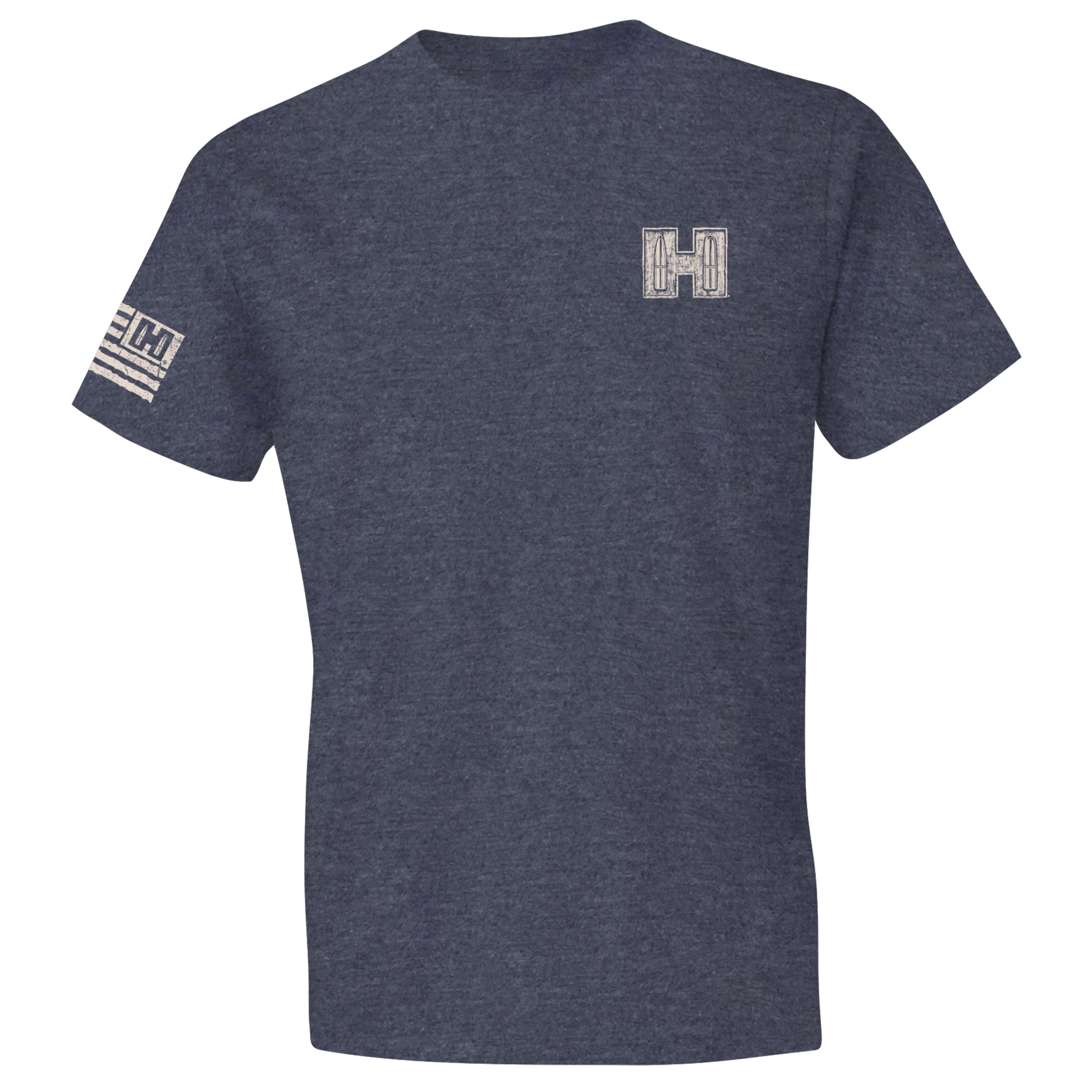 Tonal Flag Rocker T-shirt - Denim Heather