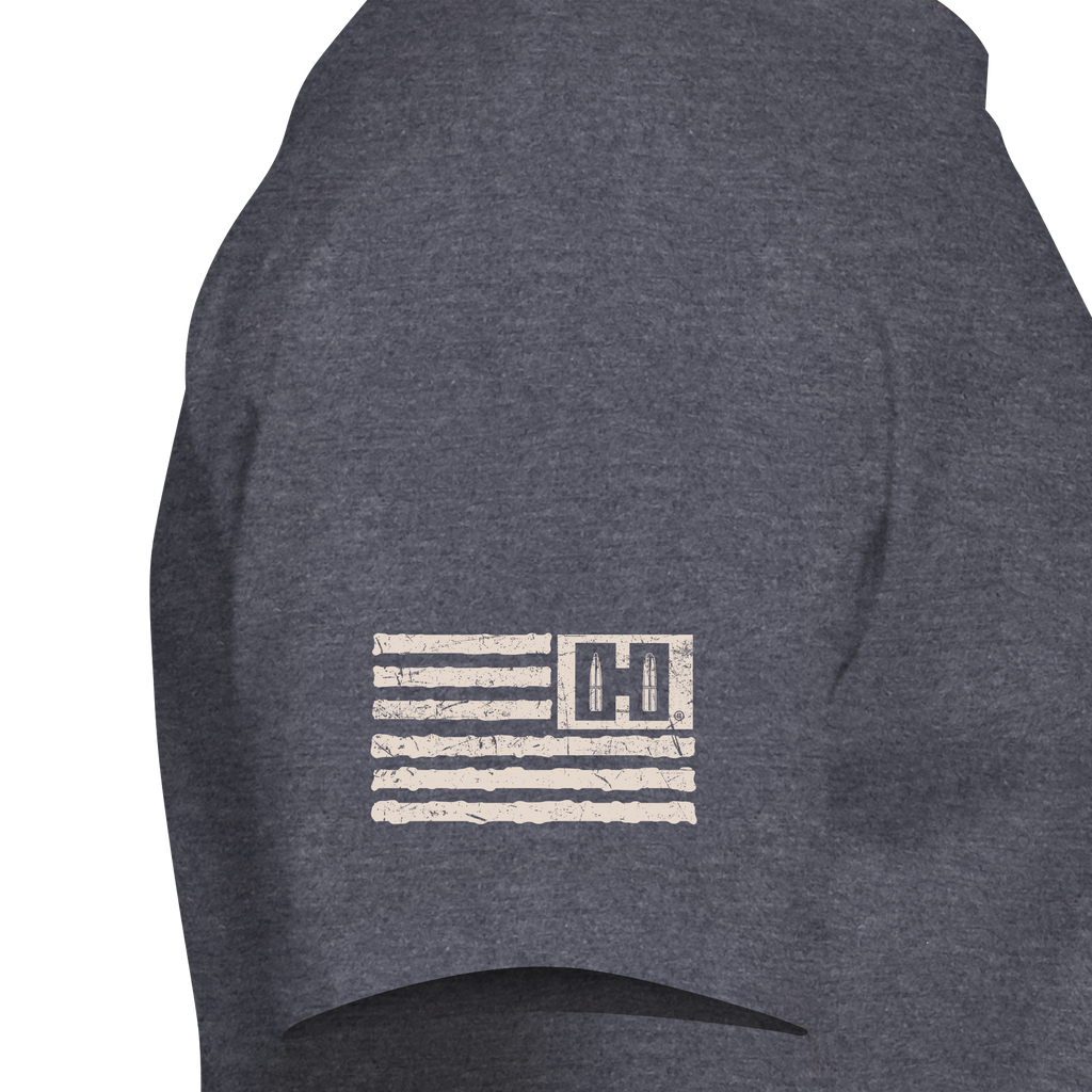 Tonal Flag Rocker T-shirt - Denim Heather
