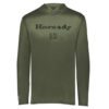 Chromium Long Sleeve Performance Hoodie - Olive